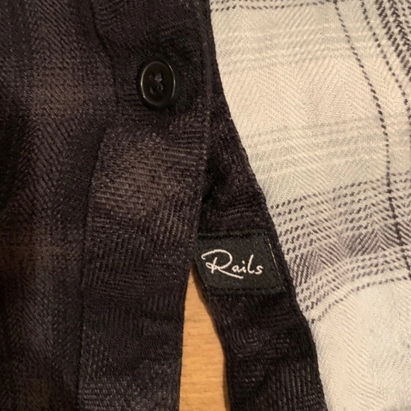 RAILS Hunter Mixed Onyx Plaid Size XS UNIQUE ! - Picture 9 of 10
